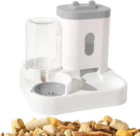 Meilleurs prix pour Distributeur Croquettes Chat/de Nourriture 2 en 1, Mangeoire pour Animaux De Compagnie, Distributeur Automatique D'aliments