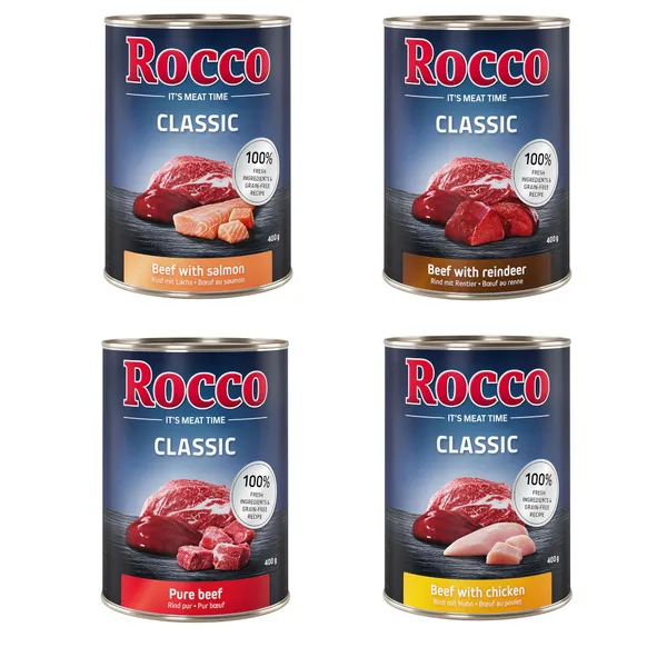 24x400g Classic bœuf, renne Rocco - Nourriture pour chien – photo 2