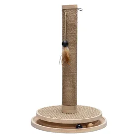 Comparer les prix de Designed by Lotte Pied à gratter en bois Zavi brun chat