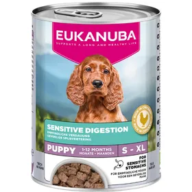 Comparer les prix de 24x 400g Eukanuba Special Care Puppy Digestion Sensible nourriture pour chien