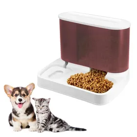 Meilleurs prix pour Distributeur automatique de nourriture et deau 2 en 1 pour chat - Distributeur deau et dalimentation par gravité (rose)