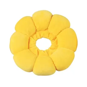 Meilleurs prix pour Collier pour animaux de compagnie tournesol réglable Anti-morsure chirurgie Anti-léchage plaie guérison chat Protection colliers doux en peluche collier élisabéthain XS yellow