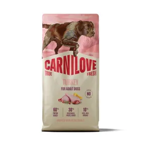 Comparer les prix de 12 kg Carnilove True Fresh Adulte dinde croquettes pour chien