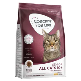 Meilleurs prix pour lot économique 3x3kg Concept for Life All Cats 10+ Croquettes pour chat