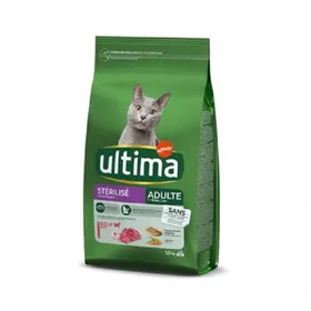 Comparer les prix de Croquettes Pour Chat Adulte Stérilisé Au Bœuf Ultima - Le Sac D'1,5kg