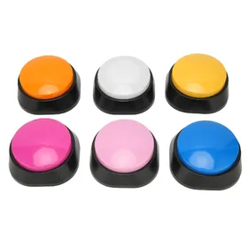 Meilleurs prix pour Lot de 6 boutons d'enregistrement vocal, 30 secondes d'enregistrement, buzzer d'entraînement pour la communication avec les chiens et les animaux de compagnie multi