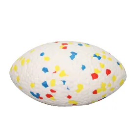 Comparer les prix de Jouet Rugby Couleur Chien Résistant aux Morsures Grincement de Dents Haute Puissance de Rebond Jouet à Mâcher Interactif Flottant pour Chien white