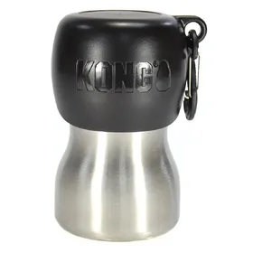 Meilleurs prix pour Gourde en acier inoxydable noire KONG H2O env. 270 ml, pour chien