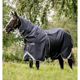 Meilleurs prix pour Couverture d'extérieur pour cheval imperméable avec couvre-cou Horseware Rambo Optimo Plus 0g + 400g