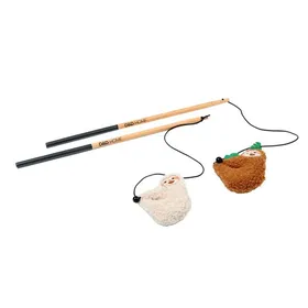Meilleurs prix pour Jouet Chat – D&D Home Canne À Pêche Paresseux Lento Multicolore – 35 x 1 x 1 cm
