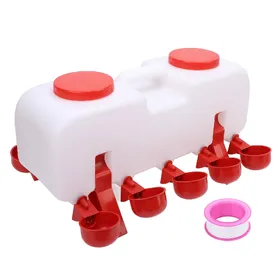 Comparer les prix de Abreuvoir automatique pour poulets Anti-basculement Plastique Hygiénique Système d'abreuvement pour poulets pour ferme avicole white