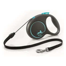 Meilleurs prix pour Laisse Black Design M Cord 5m black/ blue Flexi FU22C5-251-S-CHBL