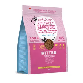 Meilleurs prix pour Croquettes Chaton Baby Poulet Et ?Uf - Schesir Born Carnivore 255 G