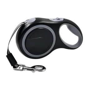 Meilleurs prix pour Laisse longue et solide pour animaux de compagnie, pour grands chiens, en Nylon Durable, rétractable, pour la marche des grands chiens, à extension automatique, corde noir