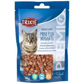 Meilleurs prix pour Lot économique : 3x50g PREMIO Trainer Snack Mini Fish Nuggets Trixie Friandises pour chats