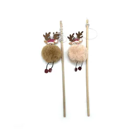 Comparer les prix de BUBIMEX-Bubimex Jouet Chat Canne À Pêche Peluche Renne XL Marron - 70 cm