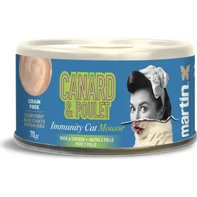 Meilleurs prix pour MARTIN Immunity mousse complète au canard pour chat - 70g