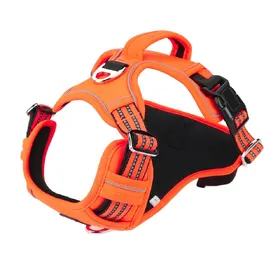 Meilleurs prix pour Harnais réfléchissant pour chien de compagnie en tissu Oxford 1000D avec poignée verticale et colliers réglables pour chiens de grande et moyenne taille XL (Chest 50-94cm)