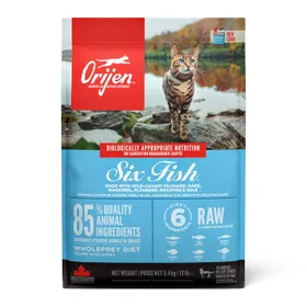 Meilleurs prix pour Orijen Croquettes chat Six Fish 5,4 kg
