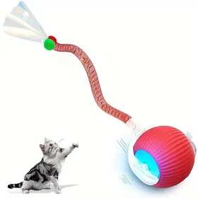 Meilleurs prix pour Jeu de Balle Rouleuse Interactive pour Chat, Jouet Balle Électrique pour Chat, Nouveau Jouet Rapide Auto-Rouleur pour Chat sur le Tapis, Jouet Balle Intelligente Automatique Interactive pour Chat brown