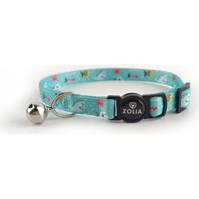 Comparer les prix de Collier chat Zolia Zigzag Poissons - 2 tailles - S - 15-25 cm