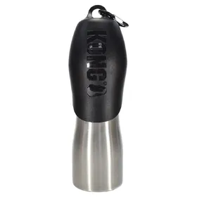 Comparer les prix de Gourde en acier inoxydable noire KONG H2O env. 740 ml, pour chien
