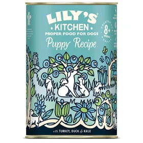 Comparer les prix de 6 x 400  Puppy Lily's Kitchen nourriture humide pour chiot