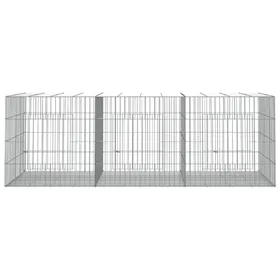 Meilleurs prix pour Cage à lapin 3 panneaux 163 x 79 x 54 cm Fer galvanisé Argent 02_0041687