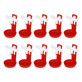 Comparer les prix de 10 Set Abreuvoir Poulet Automatique Volaille Abreuvoir Abreuvoir avec Raccord en T Blanc white