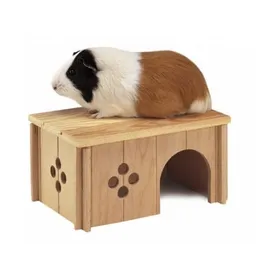 Comparer les prix de Ferplast Maison pour Cochons d'inde Rongeurs SIN 4645, Bois FSC, Entrée de face, Trous pour la Ventilation