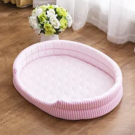 Meilleurs prix pour Coussin en soie glacée pour nid d'animal de compagnie Coussin de nid de chien et de chien de grande taille Coussin de glace pour animaux de compagnie d'été pour nid de chat Convient à toutes les saisons 48x35cm gray