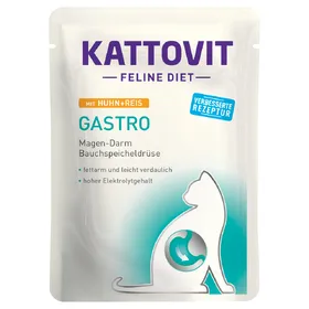 Comparer les prix de Gastro poulet, riz Kattovit - Pâtée pour chat