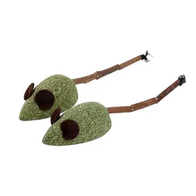 Comparer les prix de Jouet Chat - Wouapy Duo de souris avec Matatabi et Herbe à chat Beige - 5 x 2 x 2,5 c