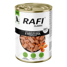 Comparer les prix de 6x 1240g Rafi Dog au gibier, nourriture humide