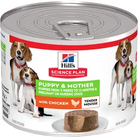 Comparer les prix de HILL'S Science Plan Puppy & Mother - Mousse pour Chiot et Chienne Gestante / Allaitante au Poulet