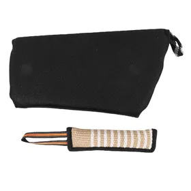Meilleurs prix pour Ensemble d'entraînement à la morsure pour chien Comprend une manche de morsure pour chien et un jouet à tirer coussin interactif Équipement professionnel black