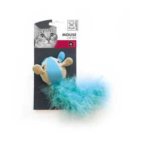 Comparer les prix de M PETS Jouet en forme de souris Phospho -17 x 7 x 4 cm - Jaune vert bleu et rose