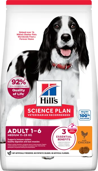 14kg Hill's Science Plan Adult 1-6 Medium Poulet - Croquettes pour chien – photo 2