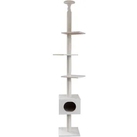 Meilleurs prix pour Arbre à chat - 260 cm - Ferdi blanc