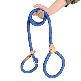 Meilleurs prix pour Nouvelle Laisse pour Chien Corde Coulissante Laisse Cordelette Corde Tressée Robuste Boucle Réglable Collier Laisses d'Éducation Pour Chiens de Petite et Moyenne Taille (Blue,1.0cmx150cm) bleu