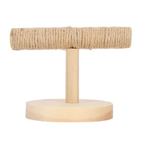 Comparer les prix de Support Cage à Oiseaux Bois Plateforme pour Oiseaux Support d'Entraînement Aire de Jeu Accessoires pour Oiseaux Jouets beige