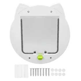 Meilleurs prix pour Chatière verrouillable à 2 voies, résistante aux intempéries, silencieuse, pour fenêtre, mur, intérieur et extérieur white