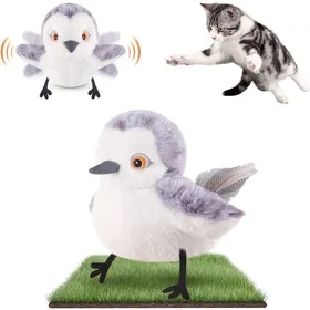 Meilleurs prix pour Jouet pour Chats Oiseau battant gazouillis de bécassine Plus Vrai Que Nature Jouet activé par Le Toucher