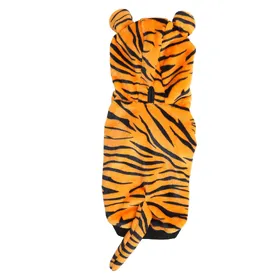 Meilleurs prix pour Sweat à capuche Chien Tigre Doux Polyester Coton Rembourré Chaud Confortable Sweat-shirt d'hiver pour chien avec Tigre L(for 6.5-9kg) orange