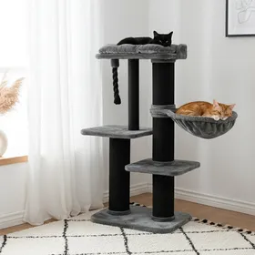 Comparer les prix de Arbre à chat XXL CosyTower - 139 cm - Zolia - 68x48x136cm - Ø 11-18cm
