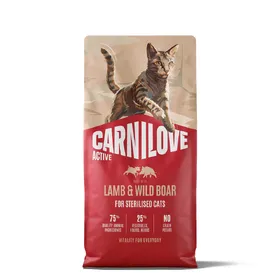 Comparer les prix de 2x 6 kg Carnilove Active Adult Sterilised Agneau et Sanglier nourriture pour chat sèche