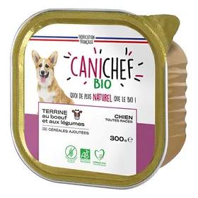 Comparer les prix de Canichef - Terrine sans céréales chien bœuf et légumes 300g