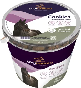 Meilleurs prix pour EQUILANNOO Friandises Cookies aux plantes pour chevaux - DLUO COURTE OU DÉPASSÉE 25/12/2026 -30% - 1,5kg