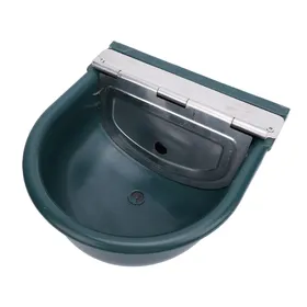 Comparer les prix de Abreuvoir Automatique pour Animaux Acier Inoxydable Abreuvoir pour Cheval Chèvre Vache Bétail Eau L(for 6.5-9kg) vert foncé