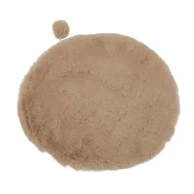 Meilleurs prix pour Tapis de couchage rond pour animaux de compagnie, chaud et confortable, avec petite boule, pour l'intérieur et l'extérieur M gris